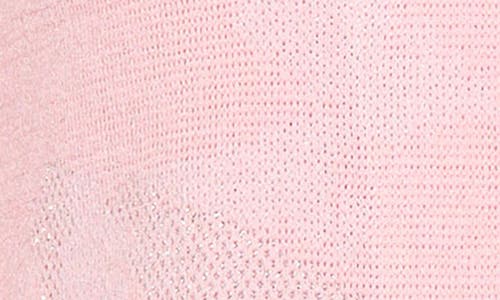 Ming Wang Shimmer Abstract Print Jacquard Knit Jacket In Rosy Blush/white