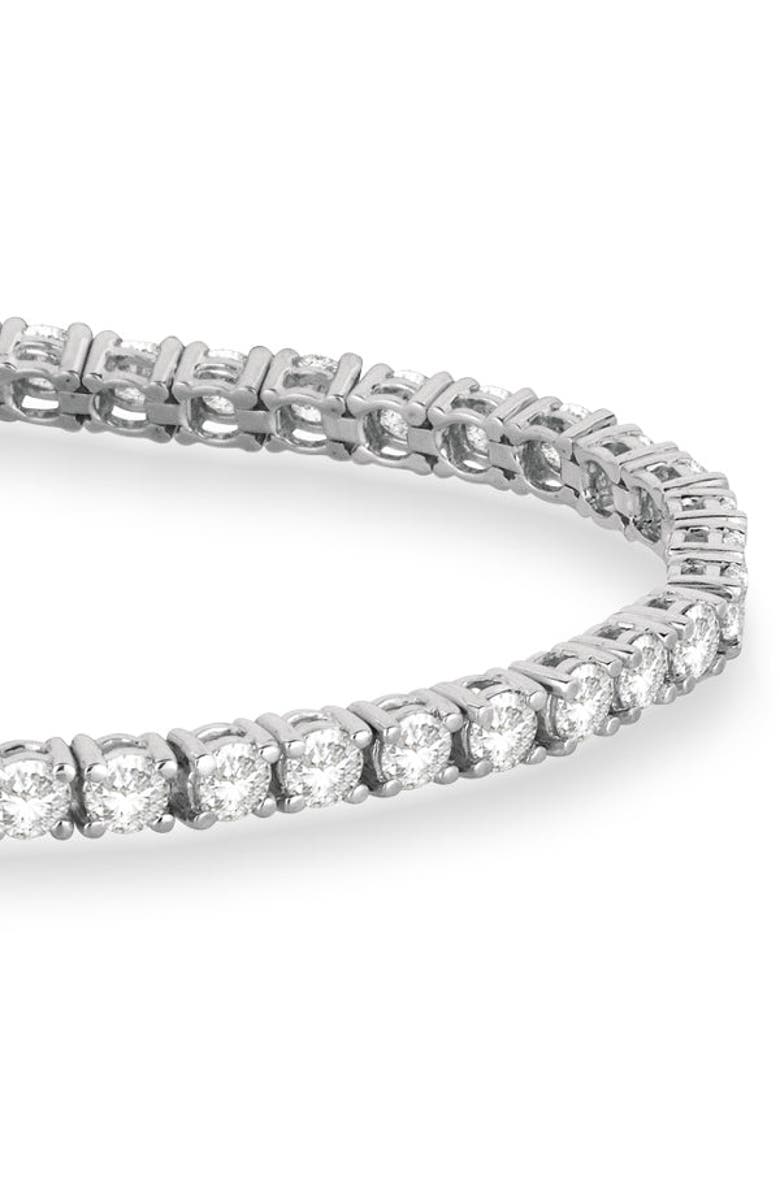 ALLUREZ Eternity Lab Diamond Tennis Bracelet 14k, Alternate, color, White Gold