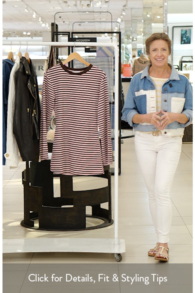 Lulolah Stripe Long Sleeve T-Shirt Minidress video