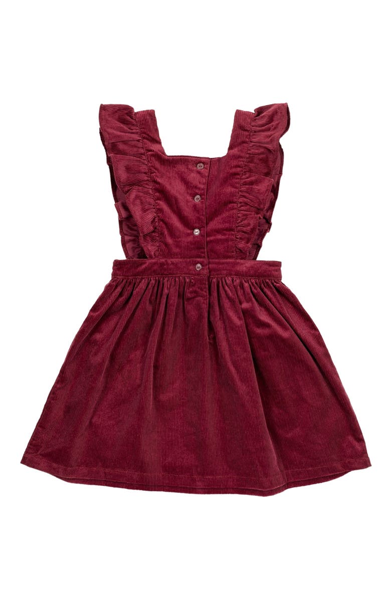 Hope & Henry Baby Girls' Organic Corduroy Ruffle Jumper, Infant, Alternate, color, 