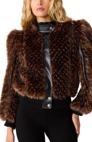 Steve Madden Pru Faux Fur Jacket