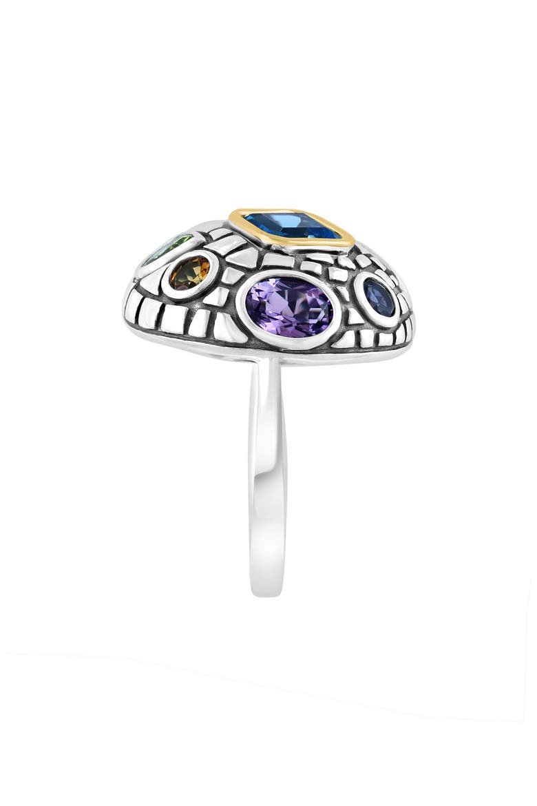 Two-Tone Semiprecious Stone Ring, Alternate, color, MULTI SILVER