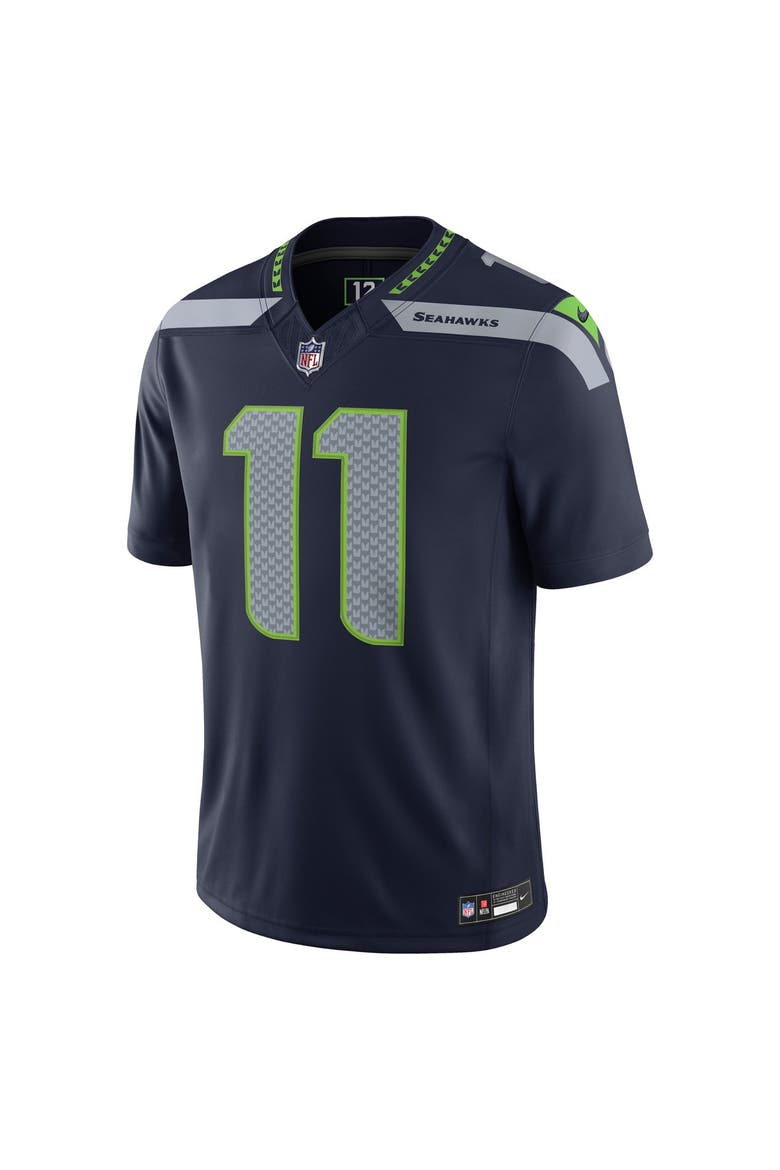 Men's Nike Jaxon Smith-Njigba College Navy Seattle Seahawks Team Vapor F.U.S.E. Stitched Limited Jersey, Alternate, color, College Navy