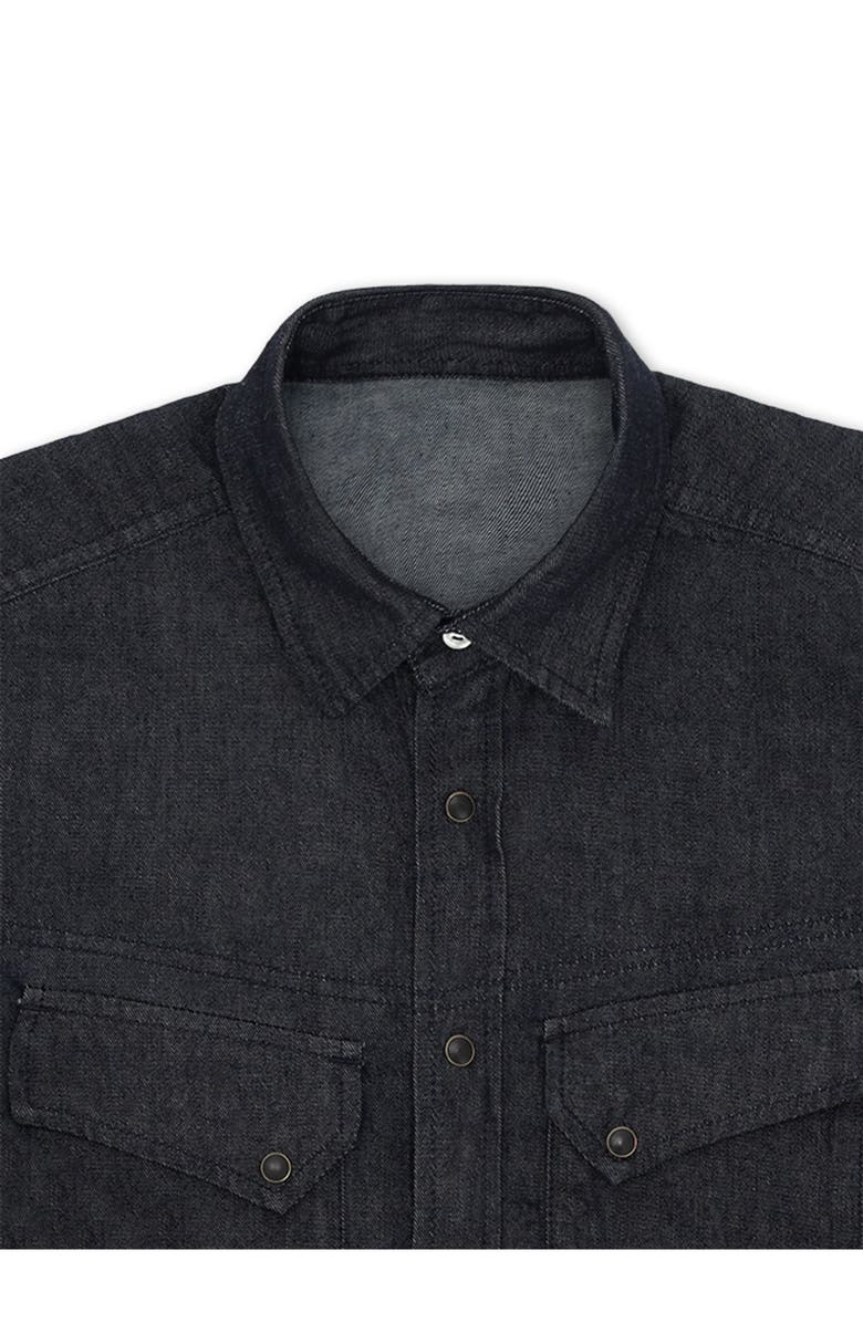 Fortela Pasadena Texan Denim Shirt, Alternate, color, Indigo Rinse