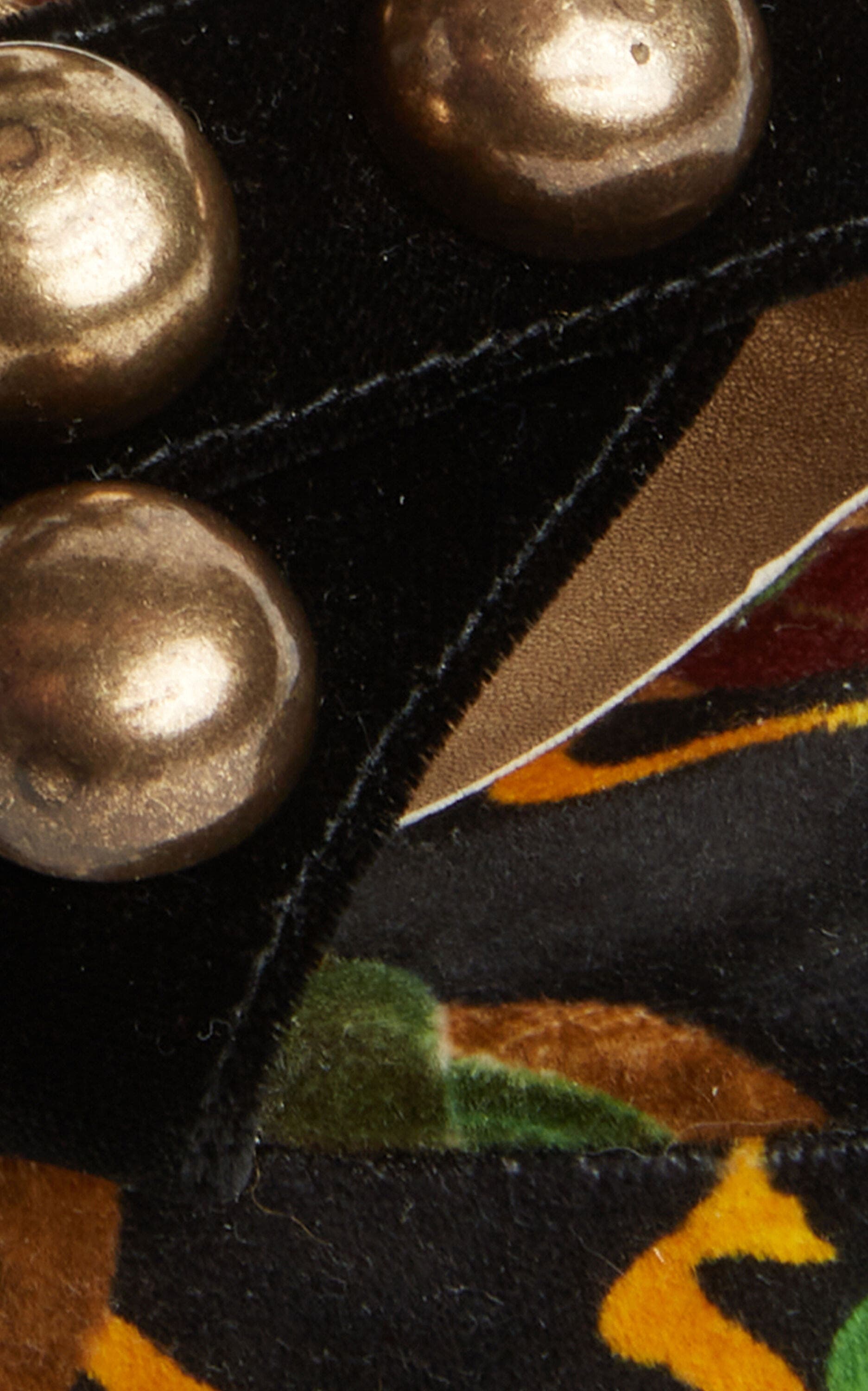 La DoubleJ Medal Wedge (With Studs) Scarab Black, Alternate, color, Scarab Black