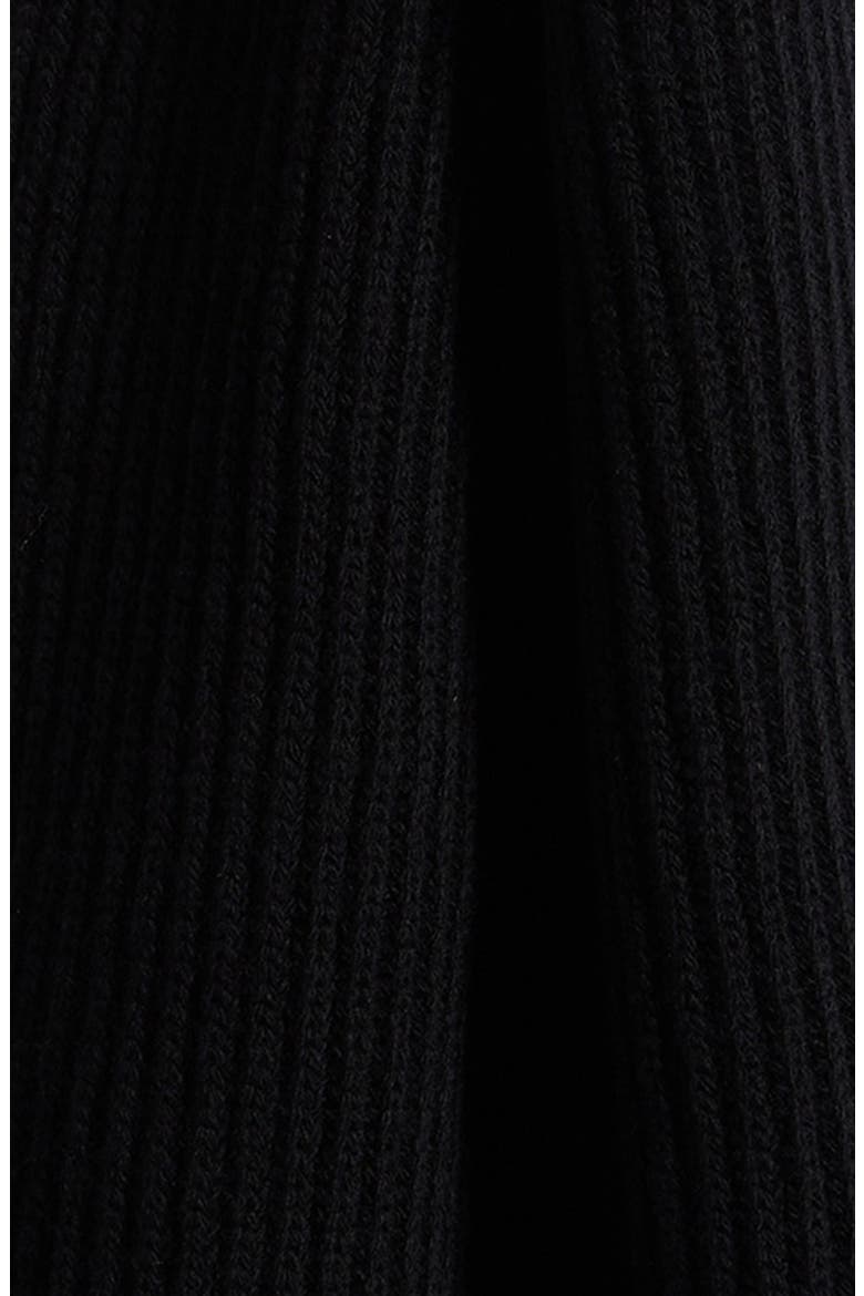 MA Wool Scarf, Alternate, color, BLACK