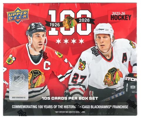 Chicago Blackhawks 2025-26 Upper Deck Centennial (105 Cards) Box Set
