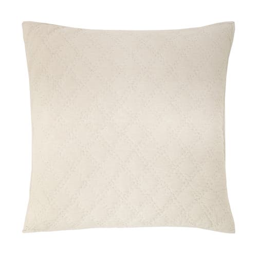 Elisabeth York 26" X 26" Sutton Natural Cotton Euro Sham In Neutral