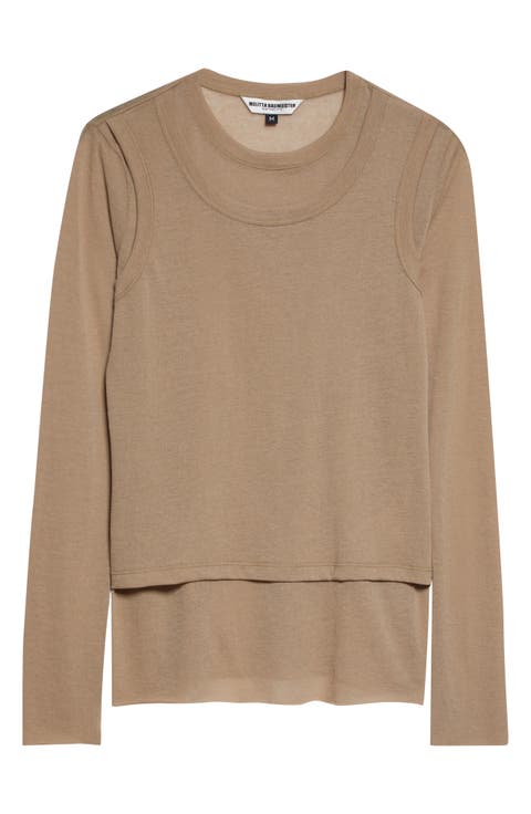 Double Layer Cotton Jersey T-Shirt