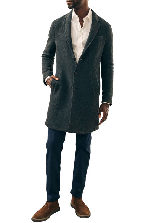 Reserve Wool Blend Double Knit Coat