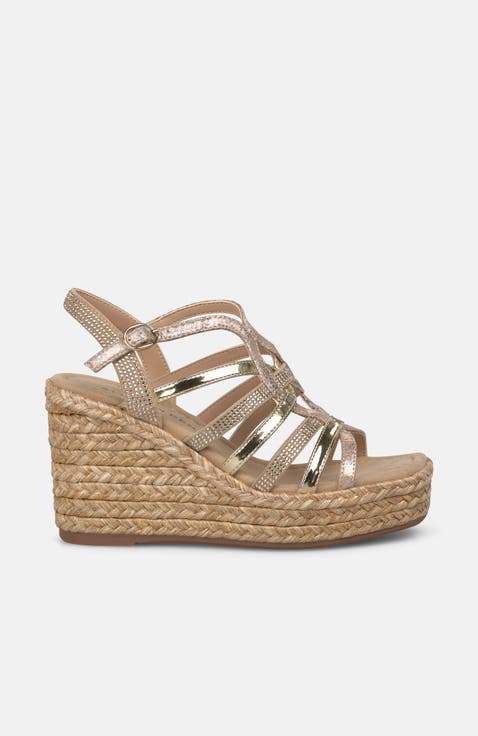 Platform Sandal with Strappy Body