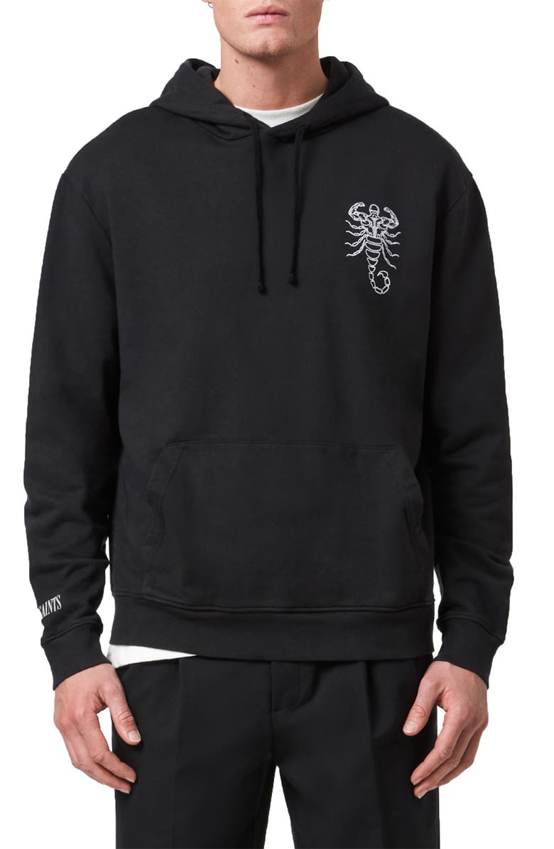 AllSaints Skorpions Hoodie, Main, color, 