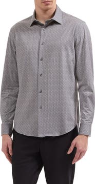 Bugatchi James OoohCotton Tech Long Sleeve Button Up Shirt