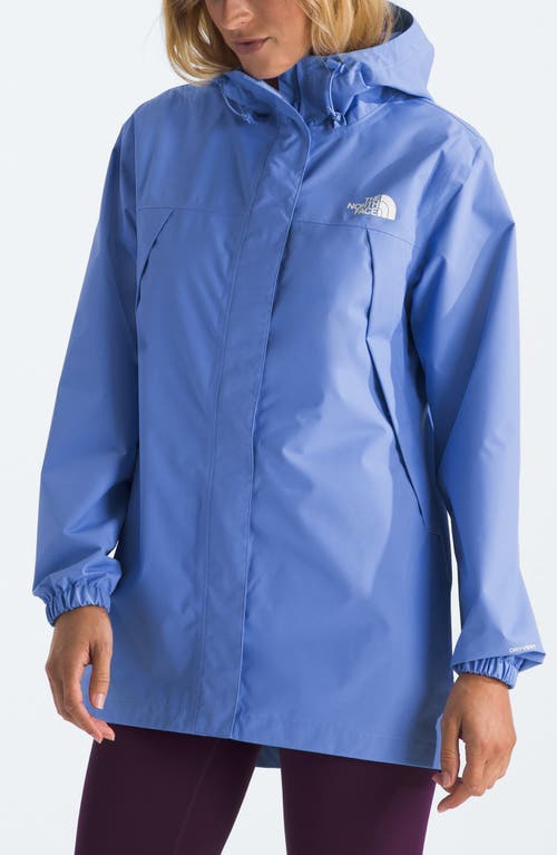 The North Face Antora Waterproof Hooded Rain Jacket In Virtual Blue