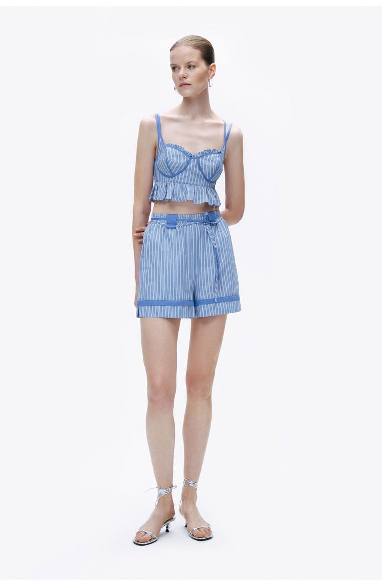 Nocturne Ruffle Crop Top, Main, color, 