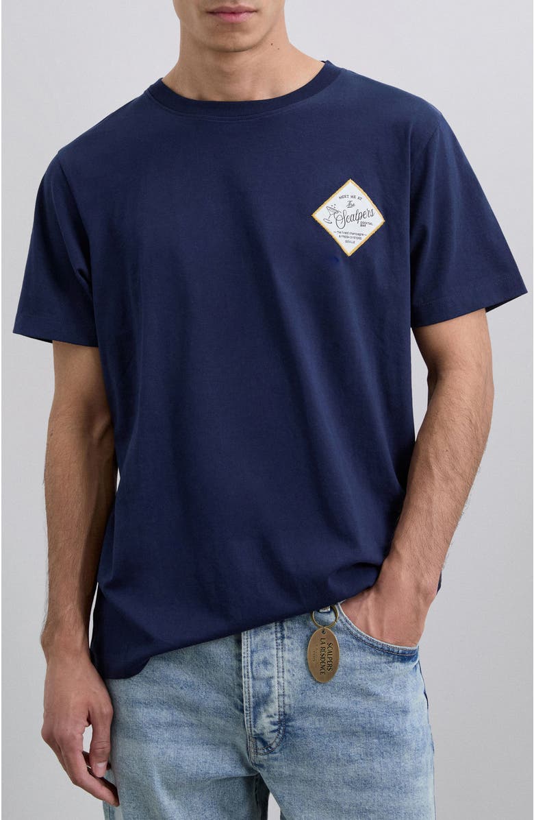 Scalpers Napkin Tee, Main, color, Darknavy