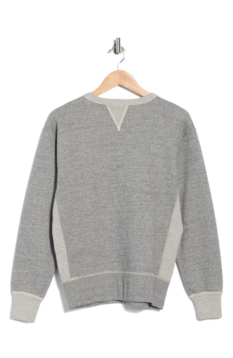 BUCK MASON Welterweight French Terry Sweatshirt, Alternate, color, Two Tone Heather Grey
