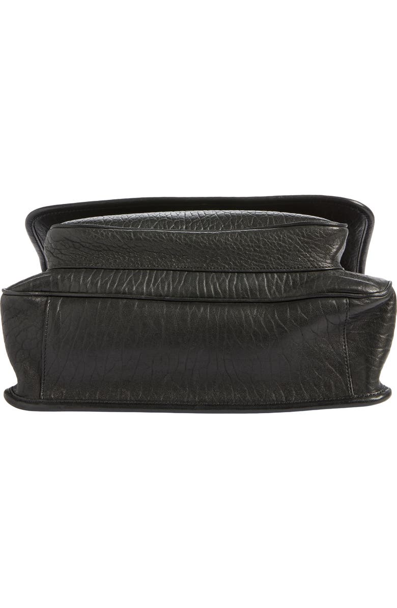 Saint Laurent Large Niki Leather Shoulder Bag, Alternate, color, Noir