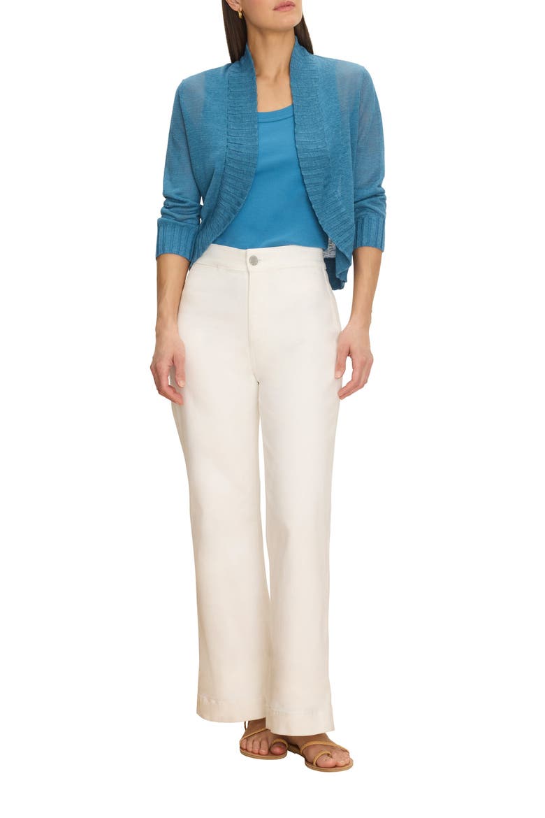 Bolero Open Front Cardigan, Alternate, color, BLUE CHILL