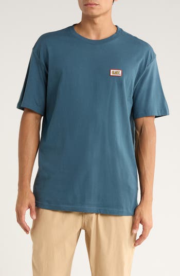 Cat Wwr Cat Patch Cotton Boxy T-shirt In Blue