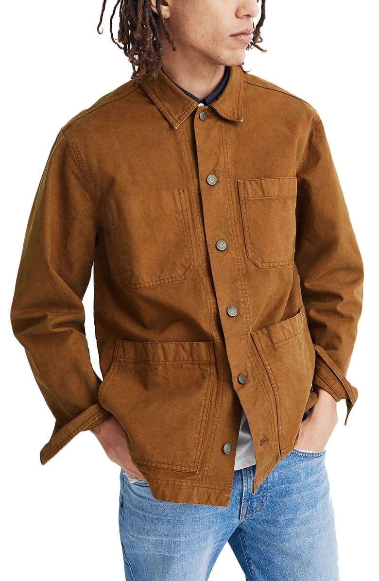 Madewell Canvas Chore Jacket, Main, color, 