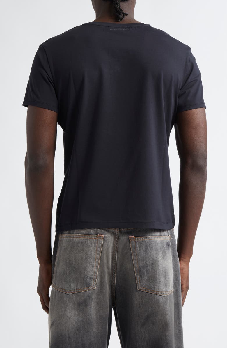 Acne Studios Eram U Face Patch T-Shirt, Alternate, color, Black