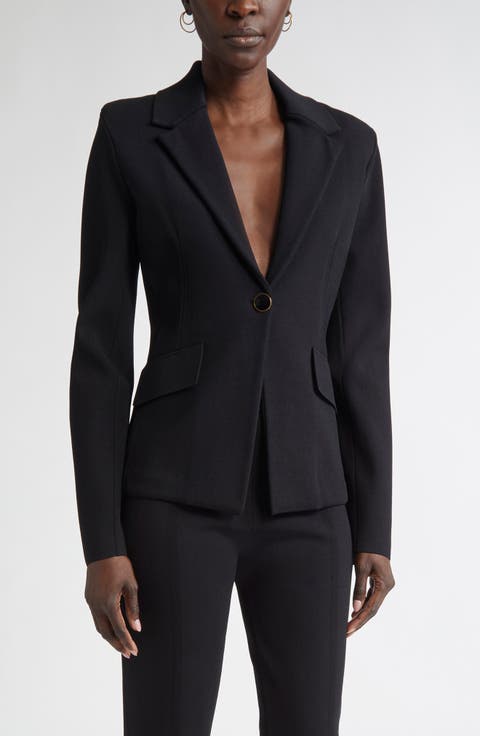 Harper One-Button Knit Jacket