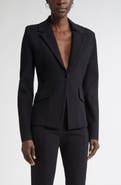 ST. JOHN Harper One-Button Knit Jacket