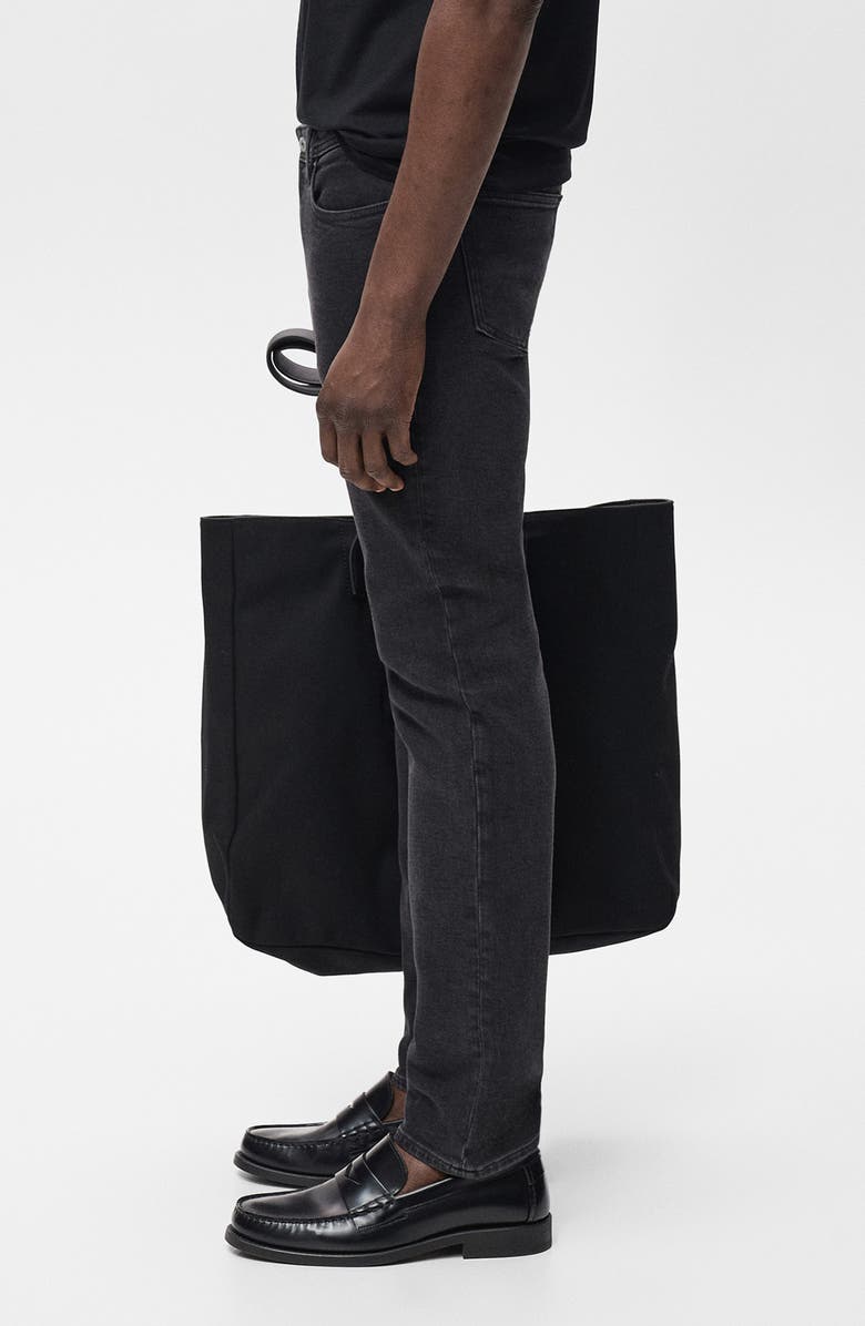 MANGO Jan Slim Fit Jeans, Alternate, color, Black Denim