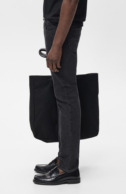 Mango Jan Slim Fit Jeans In Black