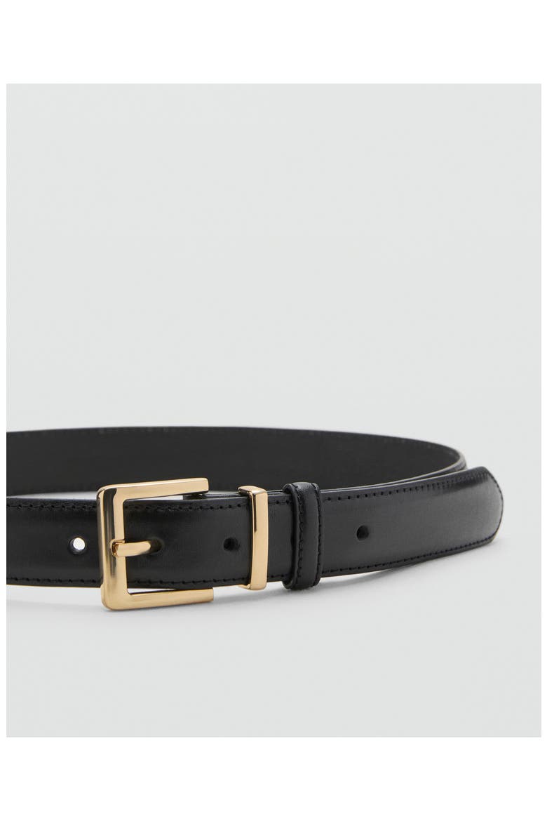 Leather Belt, Alternate, color, BLACK