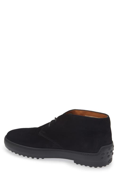Tod's Winter Gommino Chukka Boot In Black