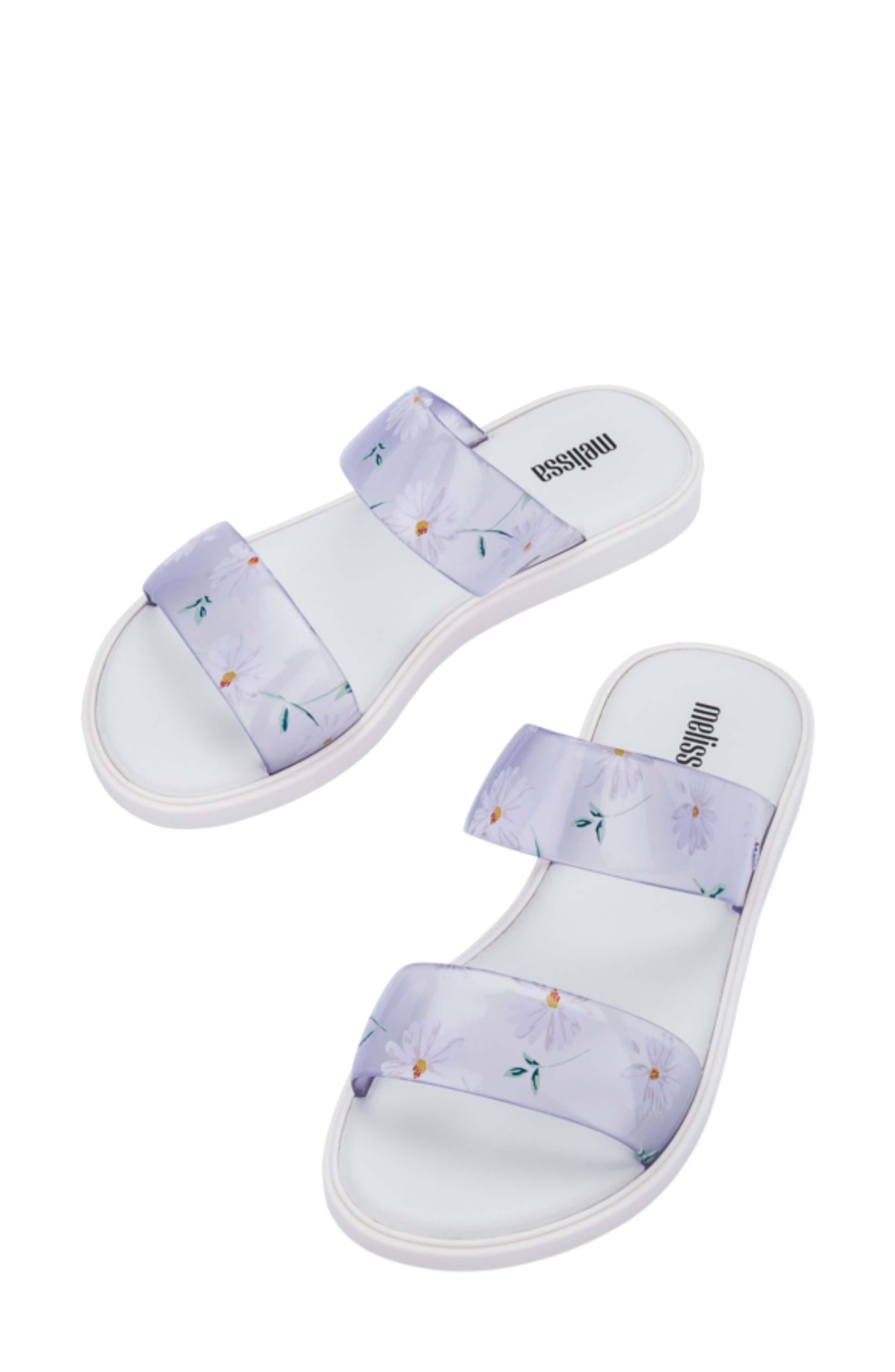 Bubble Slide Sandal, Alternate, color, WHITE/ CLEAR