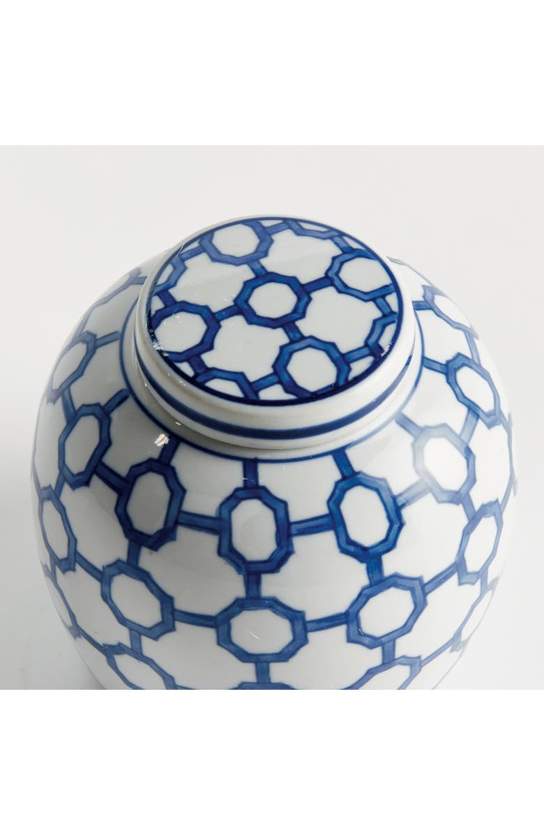Napa Home & Garden BB Dynasty Link Lidded Jar - Blue & White Chinoiserie, Alternate, color, Blue