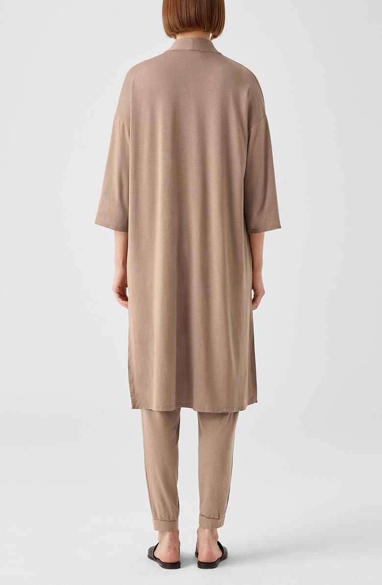 Eileen Fisher Boxy Longline Jersey Jacket, Alternate, color, Barly