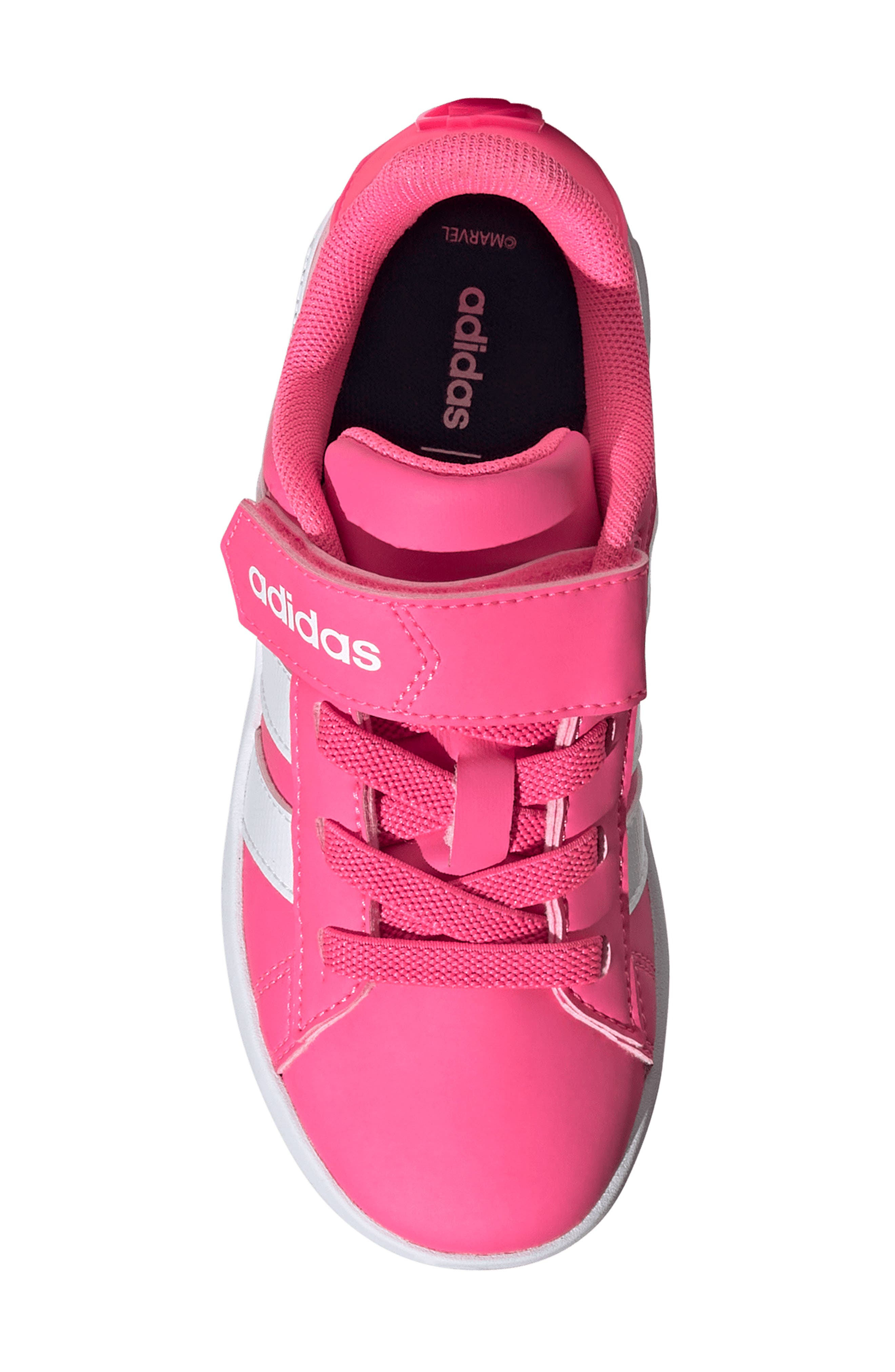 adidas Kids' Grand Court Sneaker, Alternate, color, Lucid Pink/ White/ Clear Pink