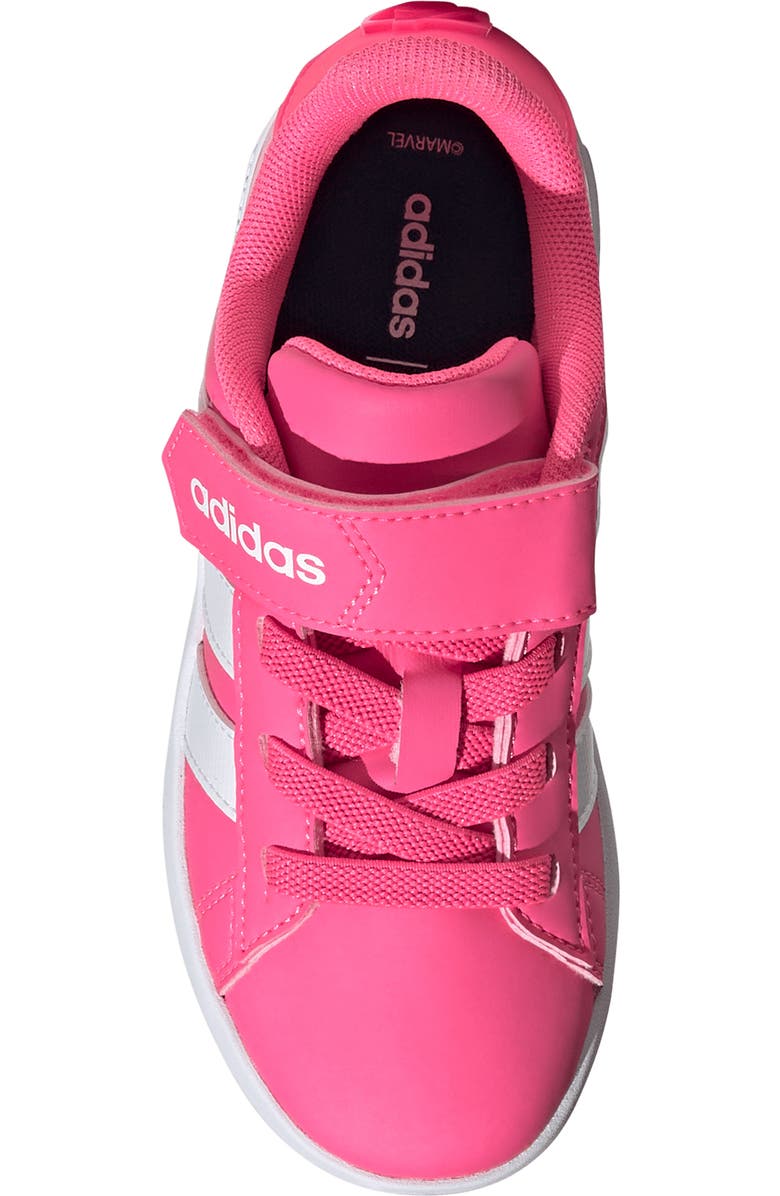 adidas Kids' Grand Court Sneaker, Alternate, color, Lucid Pink/ White/ Clear Pink