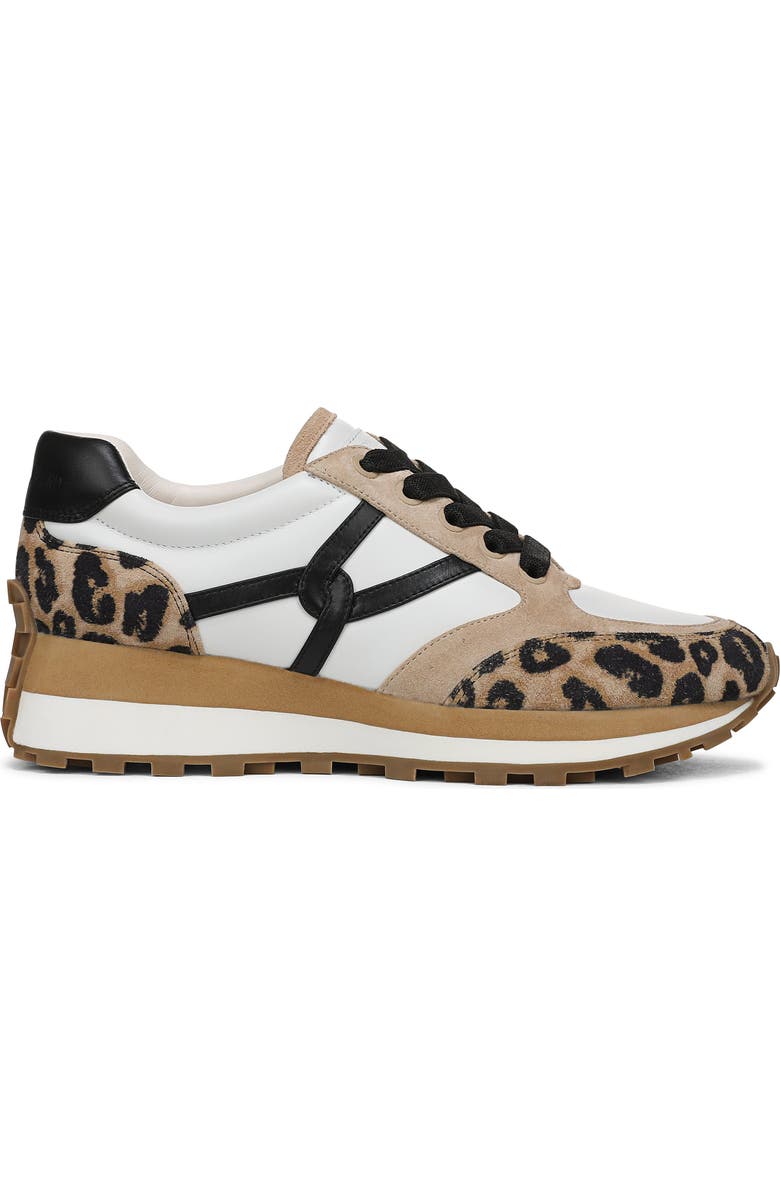 Veronica Beard Valentina Leopard Contrast Sneaker, Alternate, color, Leopard/ Sand/ Black