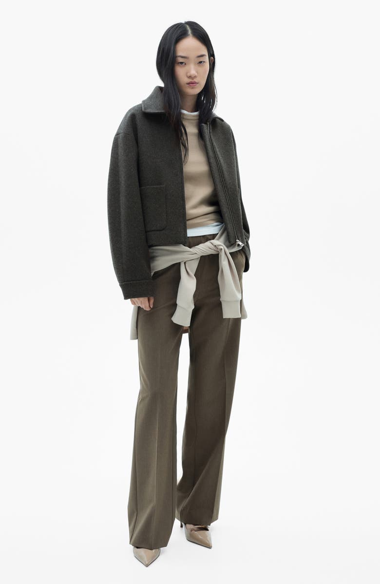 MANGO Oversize Crop Jacket, Alternate, color, 