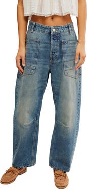 Free People Minimalist Moxie Barrel Jeans