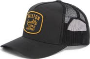 Brixton Hubal Netplus® Embroidered Logo Patch Snapback Trucker Hat