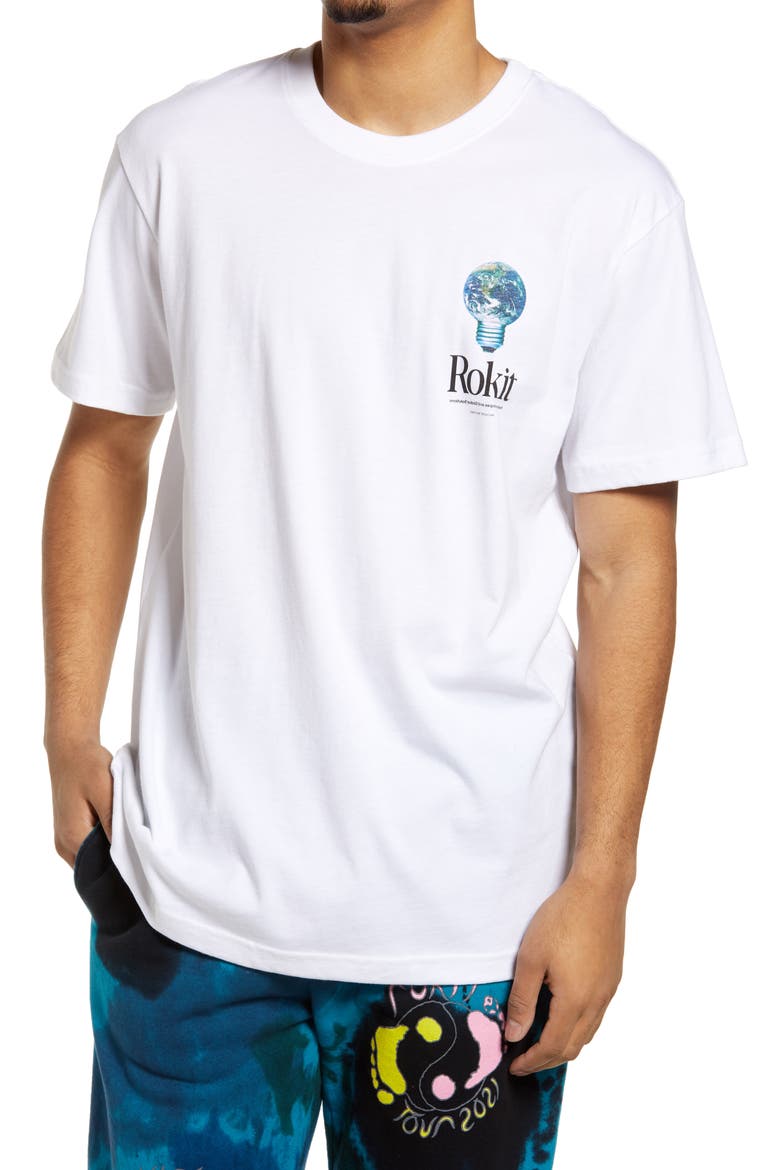 Shine Graphic Tee, Main, color, WHITE