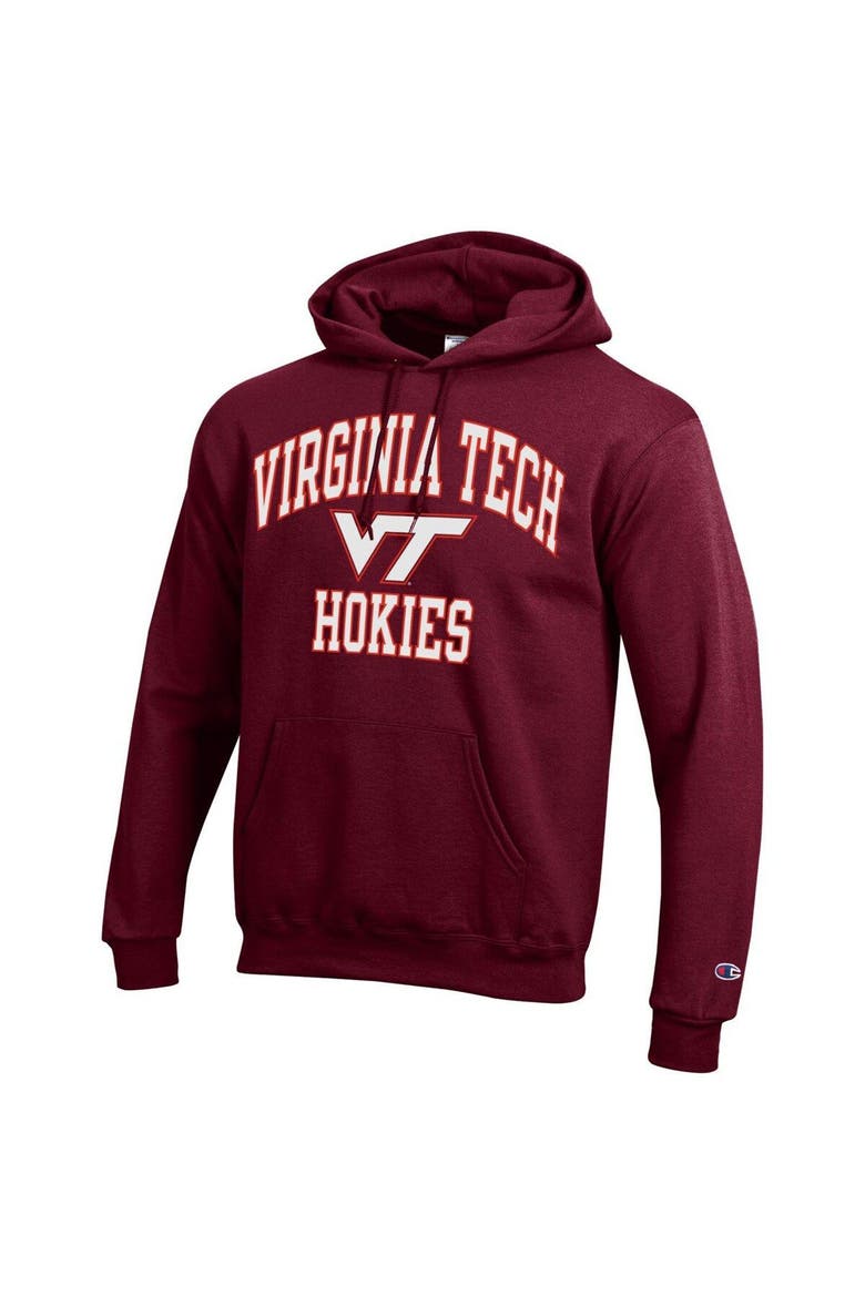 Men's Champion Maroon Virginia Tech Hokies High Motor Pullover Hoodie, Alternate, color, Maroon
