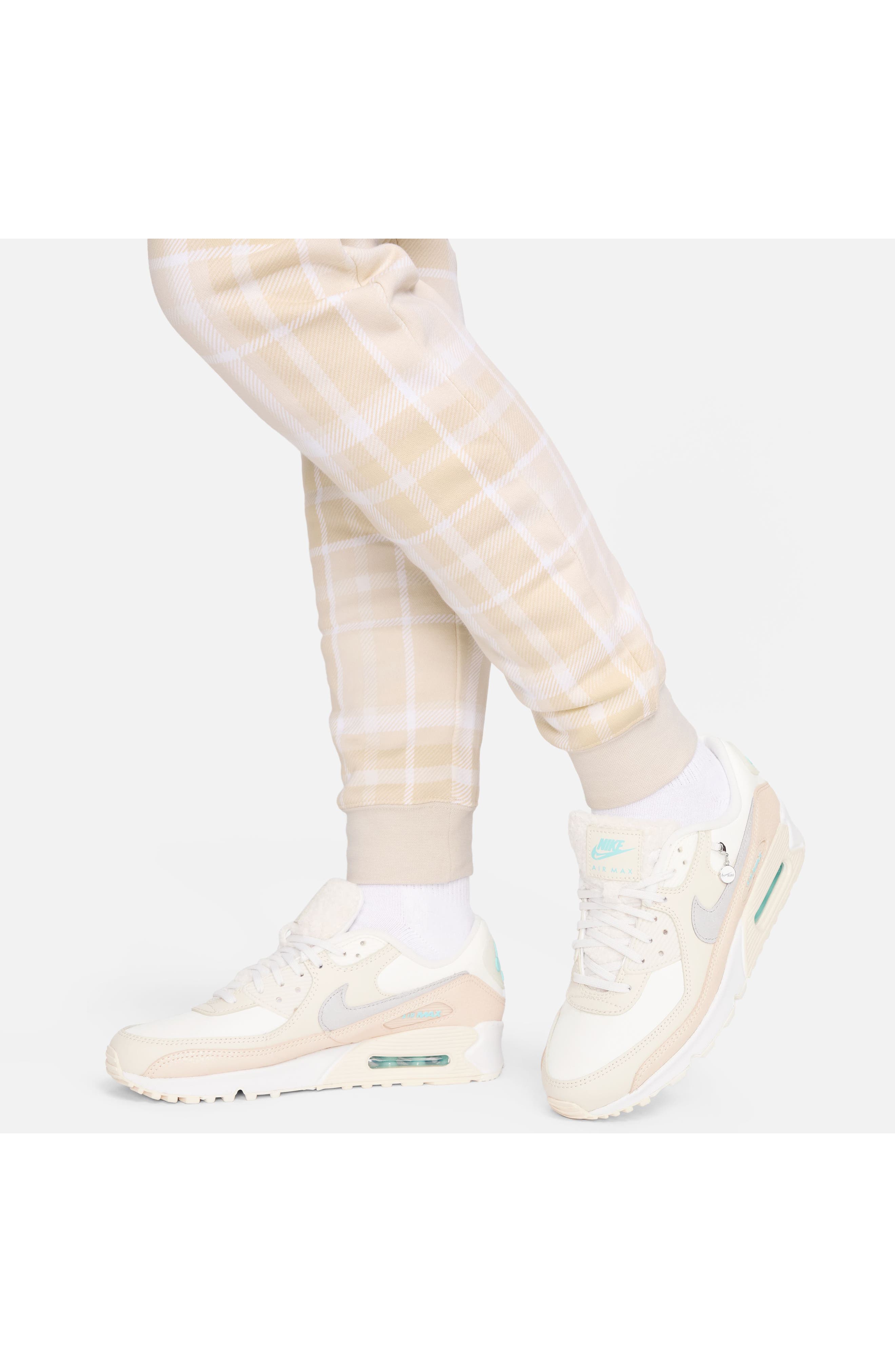 plaid nike joggers