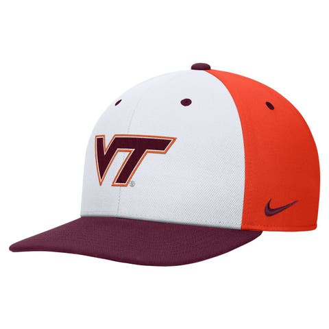 Men's Nike White/Orange Virginia Tech Hokies Pro Performance Snapback Hat