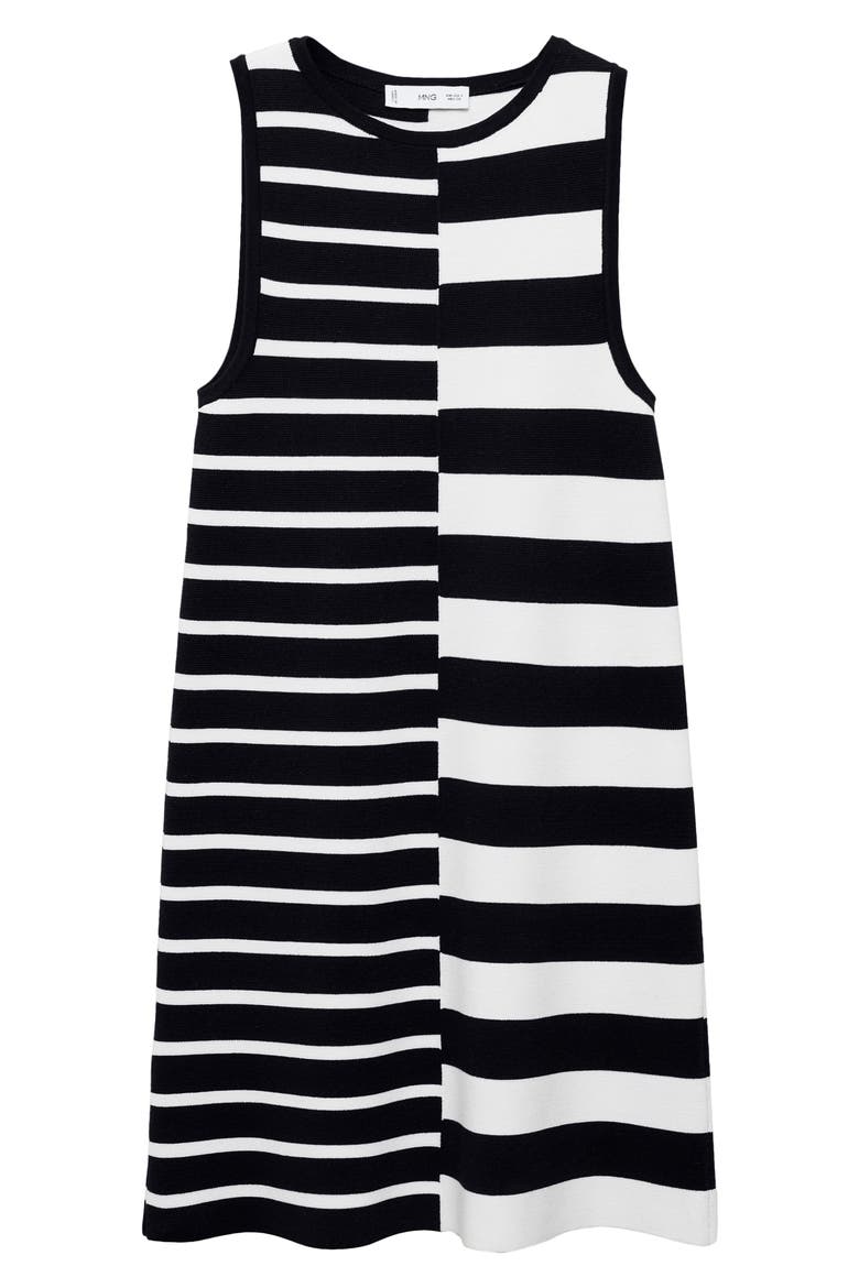 Mixed Stripe Sweater Dress, Alternate, color, DARK NAVY