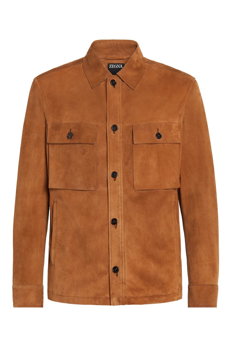 Suede Overshirt, Alternate, color, VICUNA