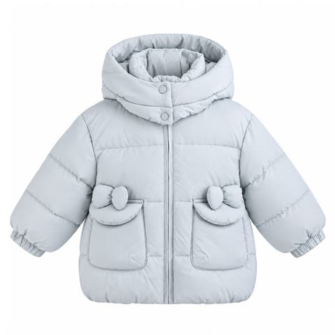 Bow-detail Puffer Jacket