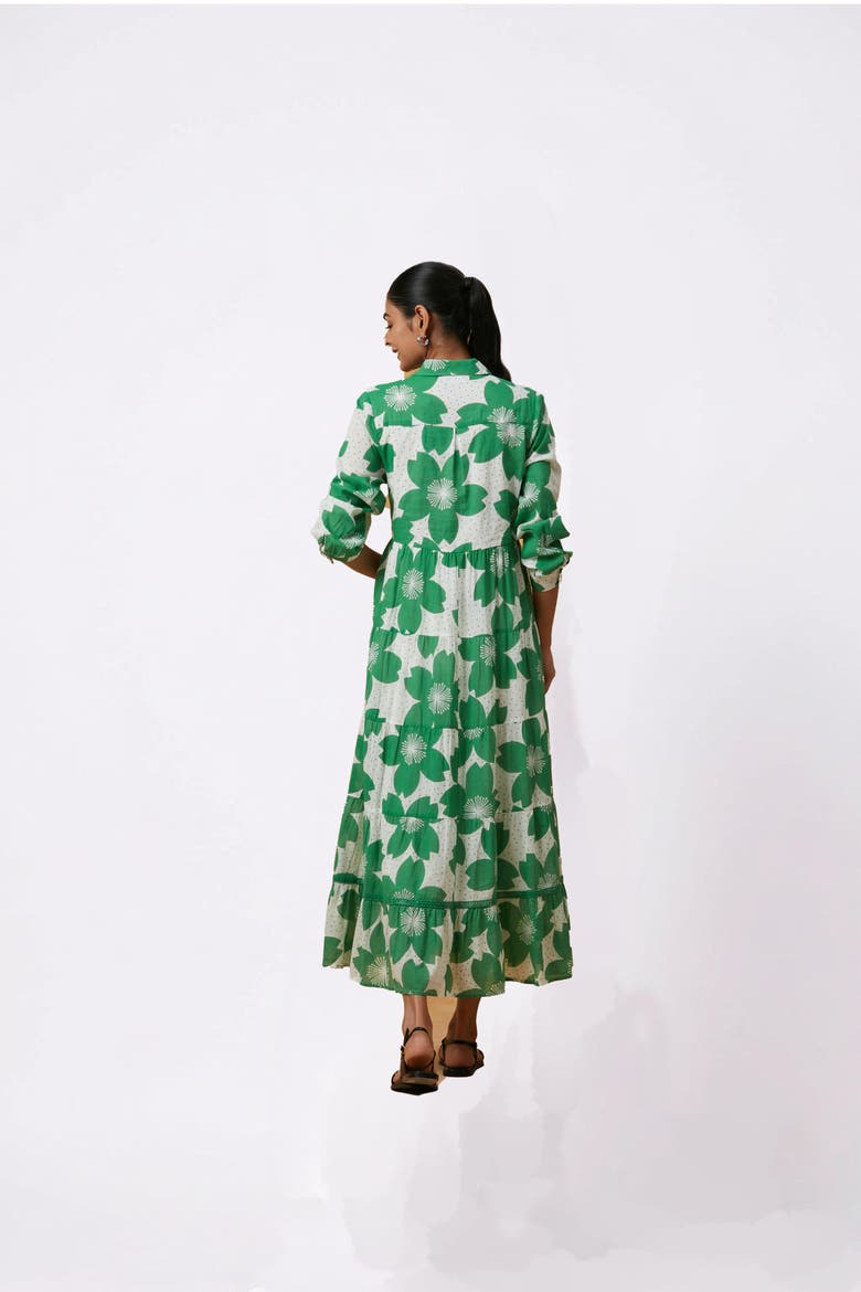 Jinette Maxi Dress, Alternate, color, Green Akari