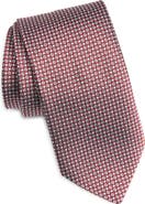 BOSS Geometric Silk Blend Jacquard Tie
